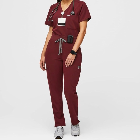 Figs Tops - 🎀SOLD🎀 Figs Technical Collection, Small size, Maroon Color, Scrubs